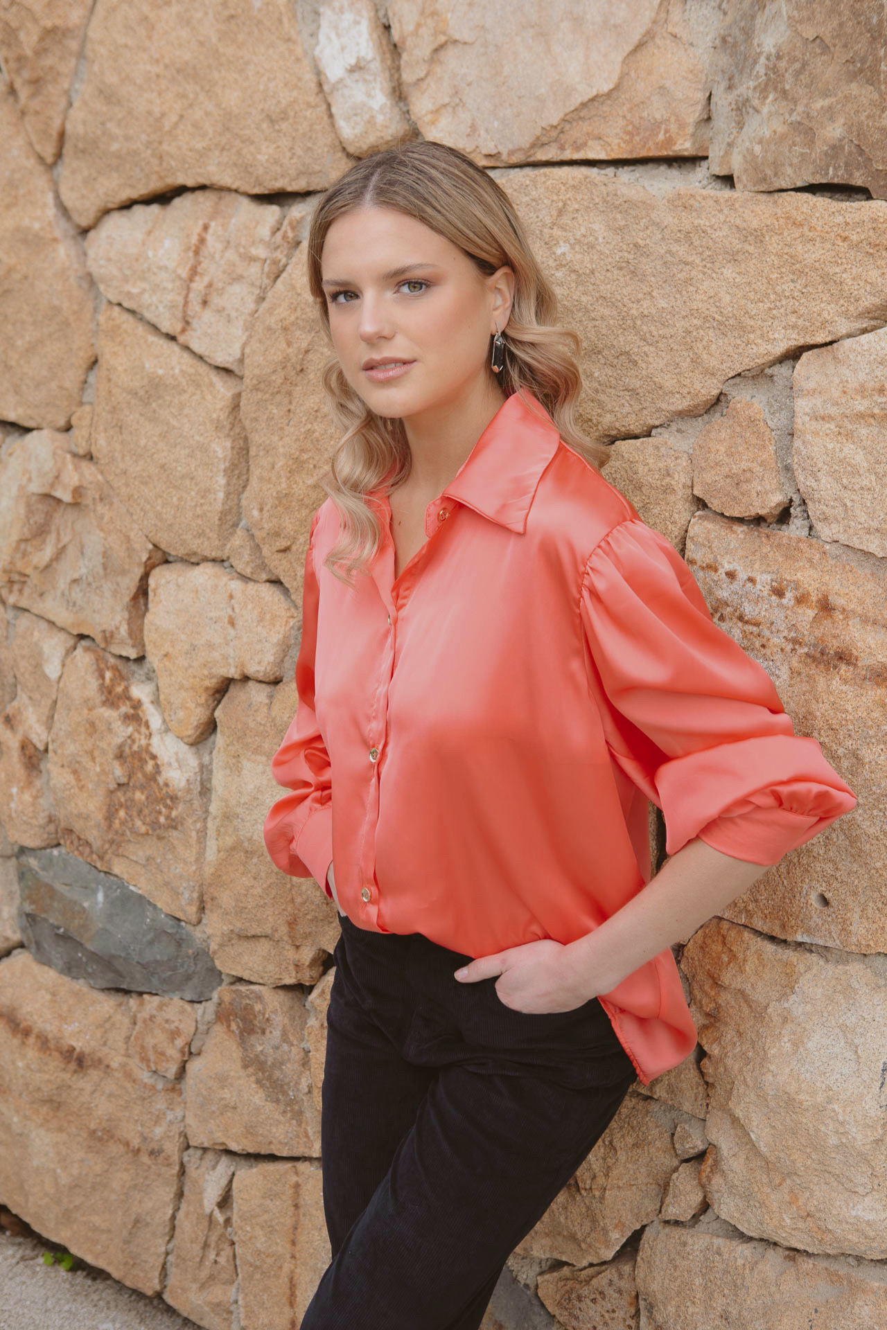 Blusa Magnolia Coral