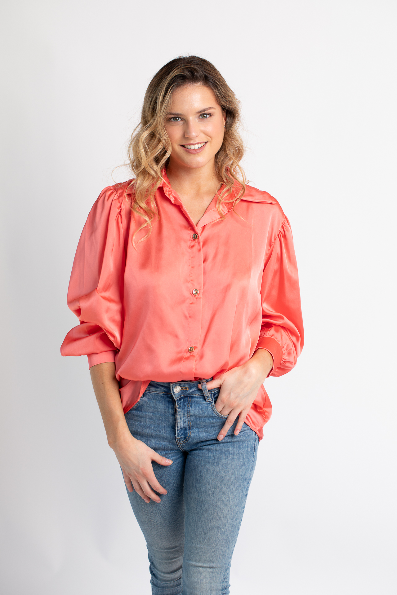 Blusa Magnolia Coral - Imagen 3