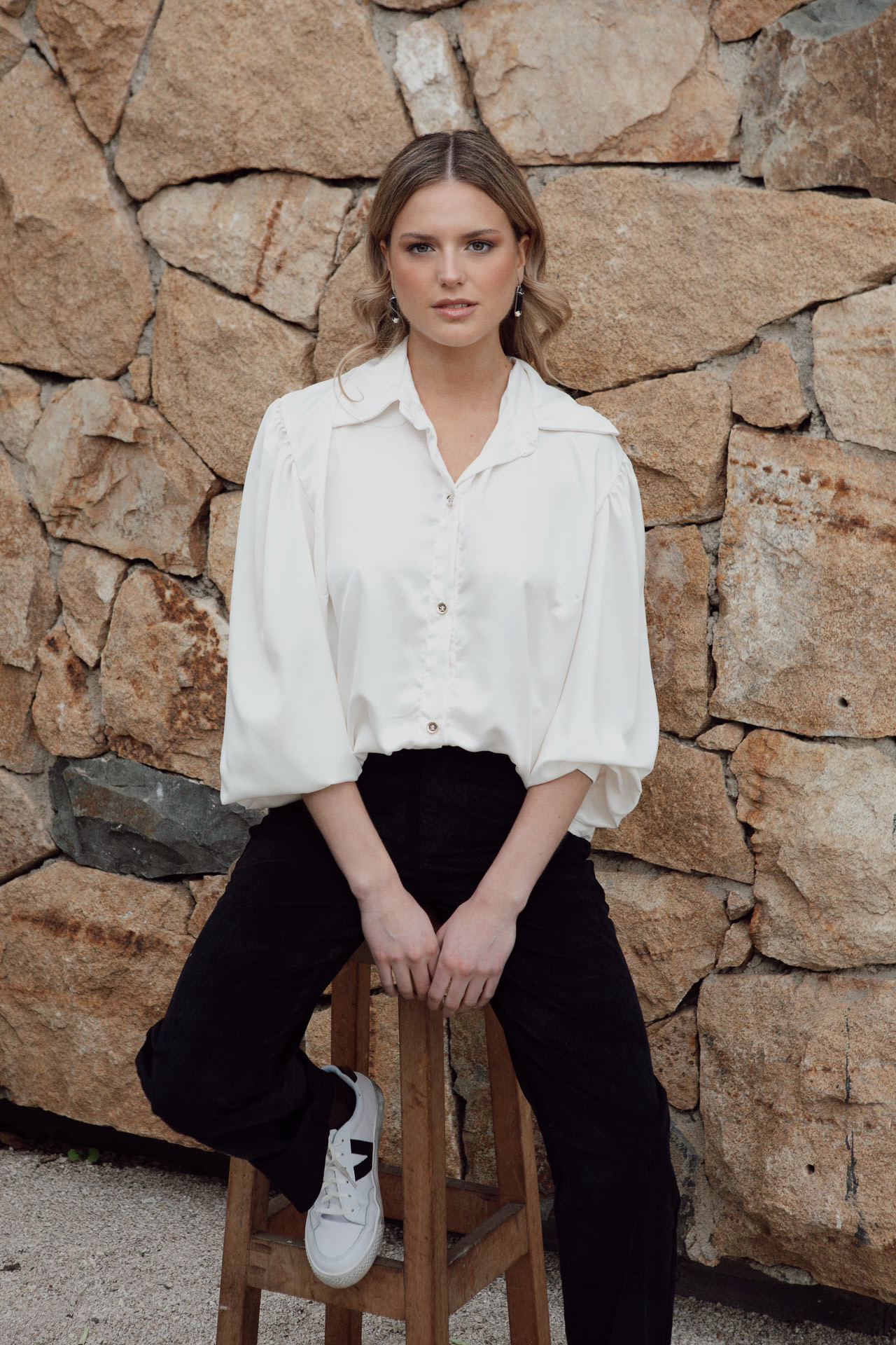 Blusa Magnolia Crudo