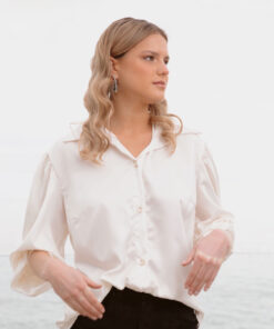 Alternative view of Blusa Magnolia Crudo