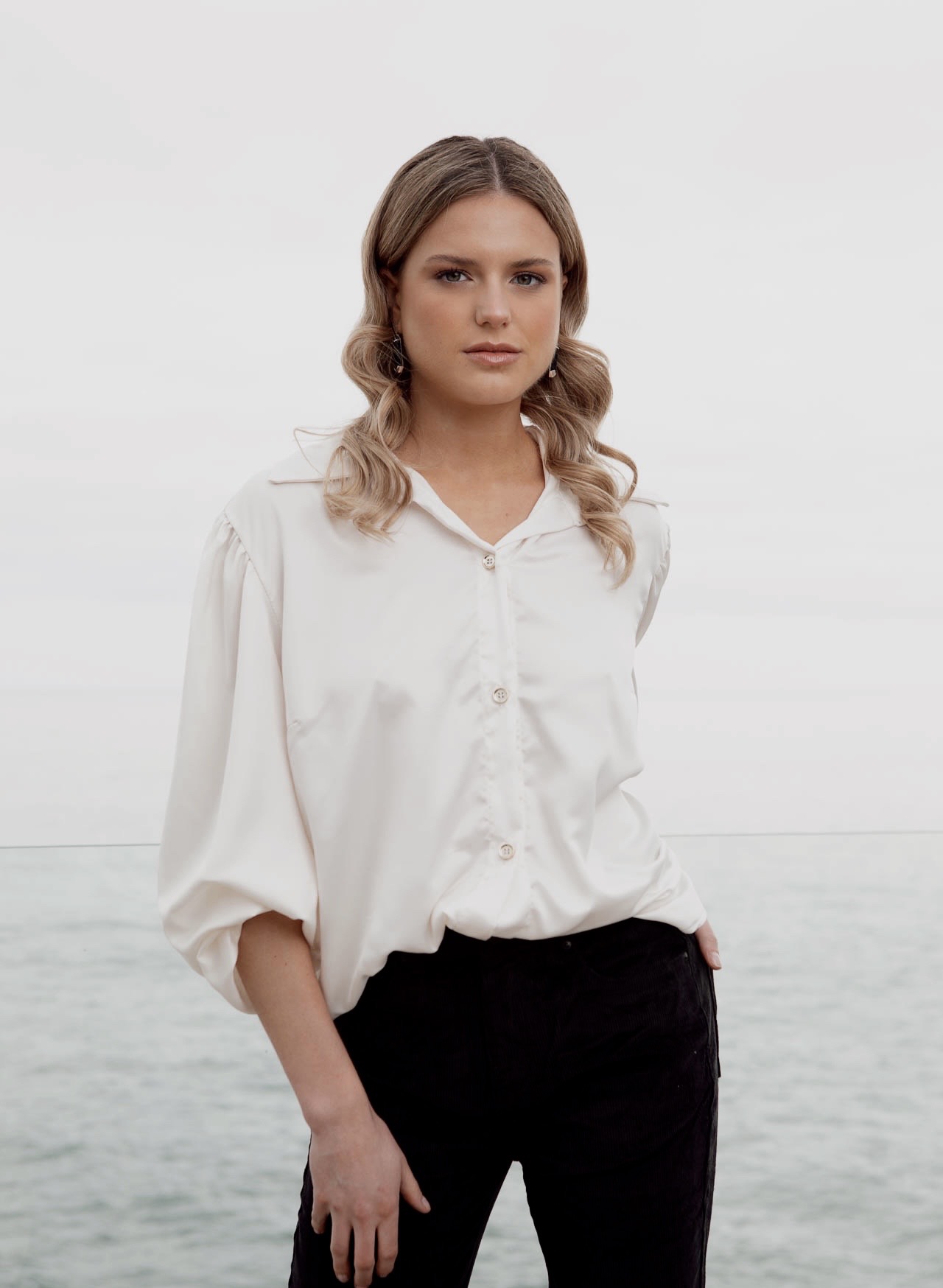 Blusa Magnolia Crudo - Imagen 3
