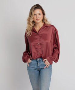 Alternative view of Blusa Magnolia Granate