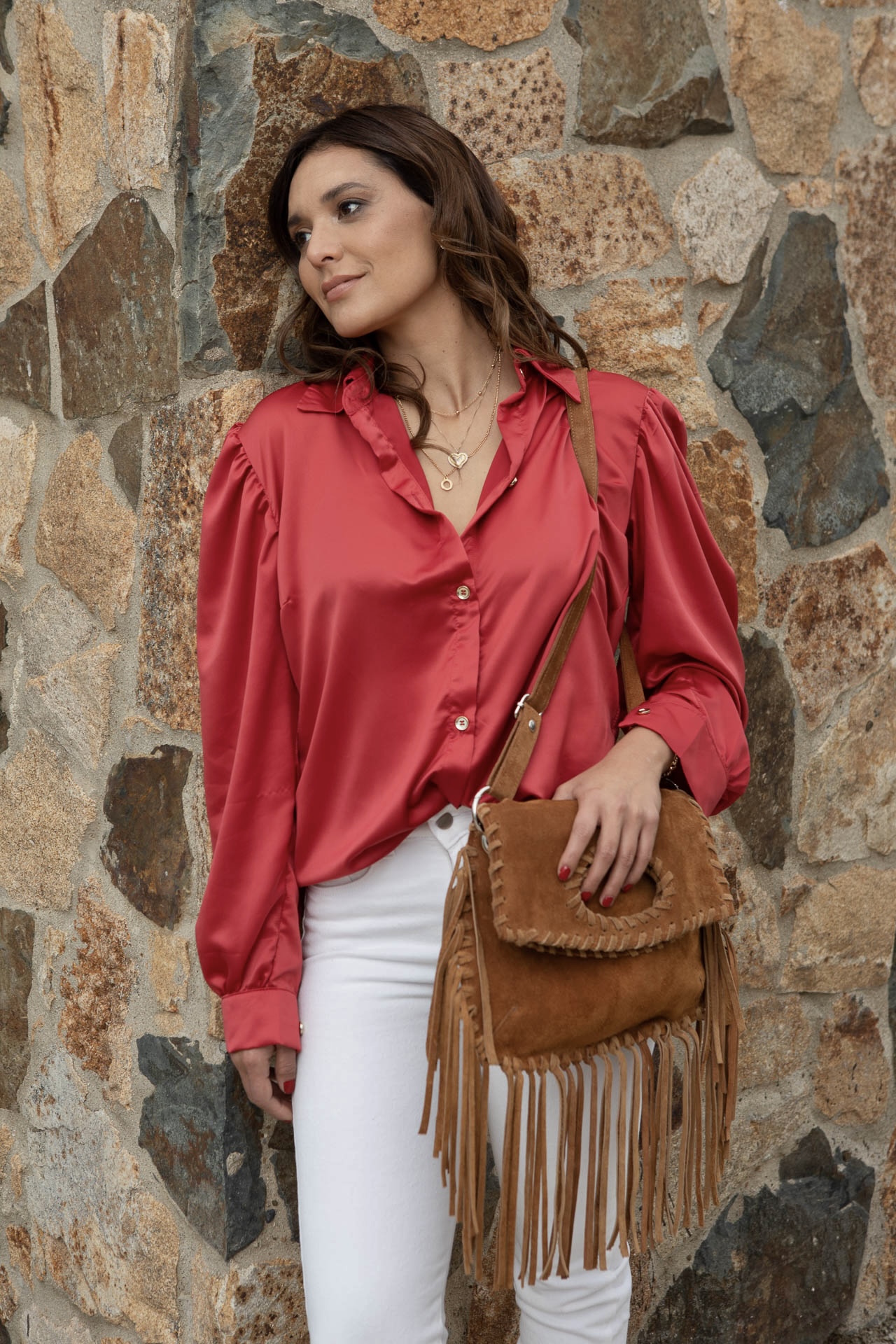 Blusa Magnolia Rojo - Imagen 2